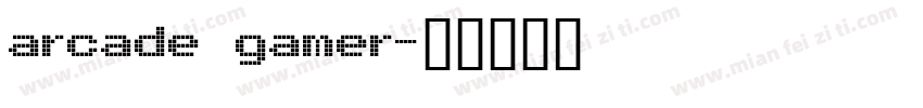 arcade gamer字体转换